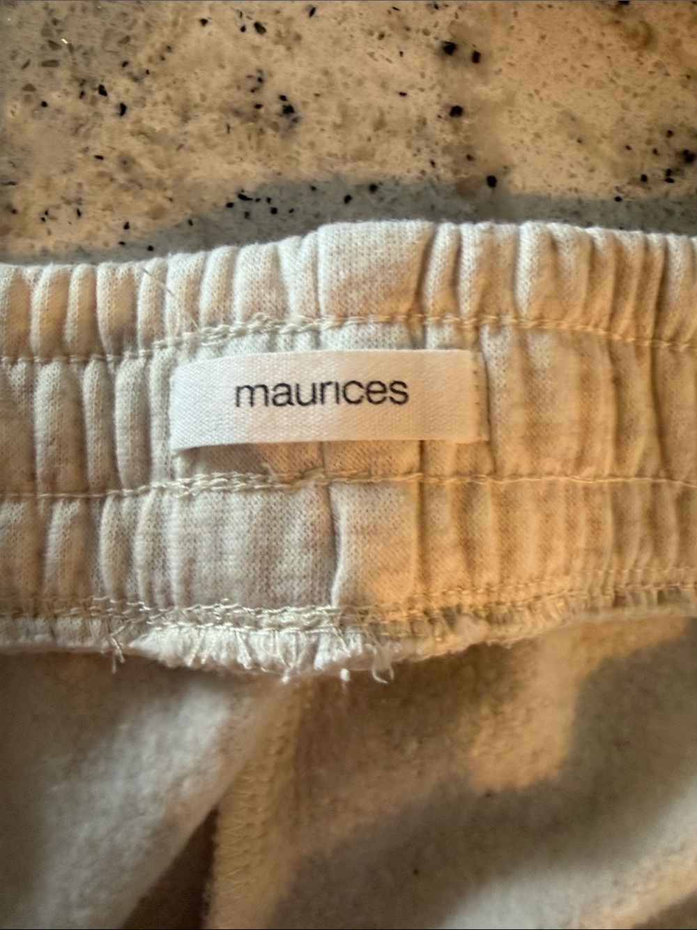 Maurices Cream Cozy Pajama Joggers with Tiny Multicolor Holiday Motifs - Picture 3 of 4